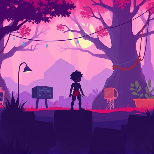 A screenshot of a stylized indie game showcasing character animation driven by AI.